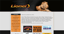 Desktop Screenshot of lionel.sk