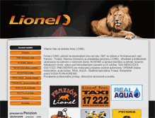 Tablet Screenshot of lionel.sk